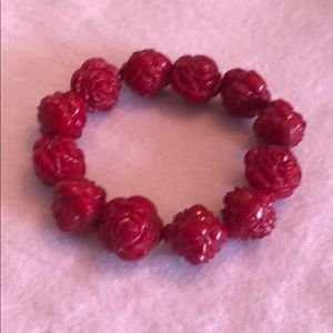Carved Rose Bracelet